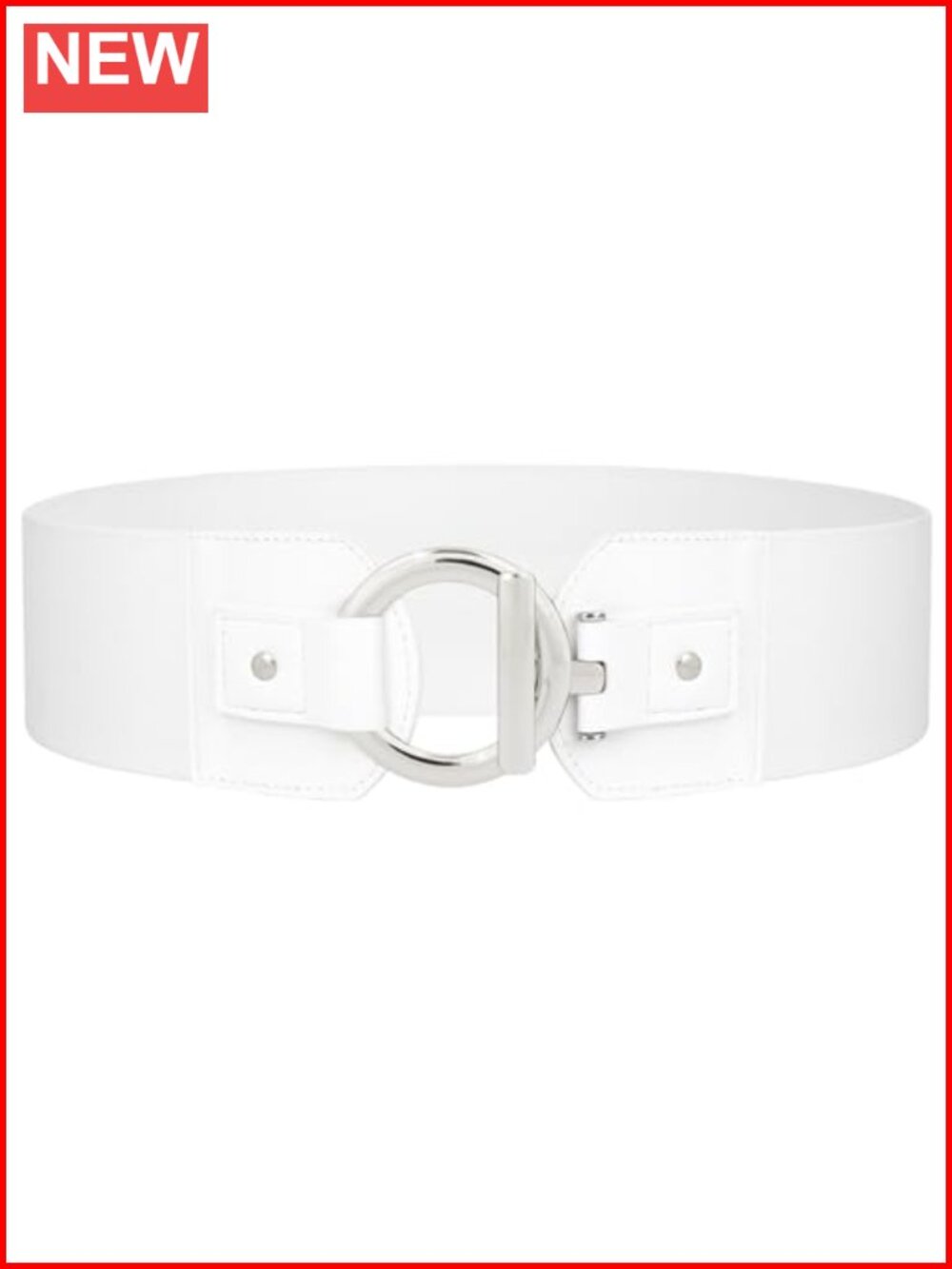 Women Wide Elastic Waist Belt Stretchy Dress Belt Interlocking Buckle